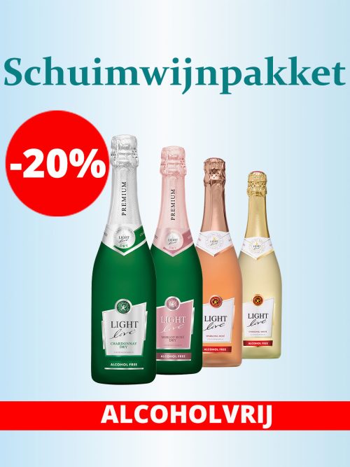 Proefpakket Schuimwijn Cava Champagne Prosecco Sekt bubbels proeven testen smaken alcoholvrij